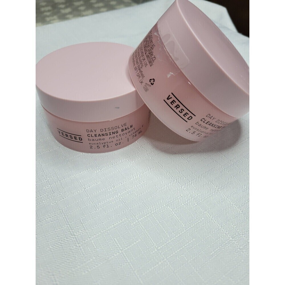 VERSED 2 Pack Day Dissolve Cleansing Balm Eucalyptus Oil Vitamin E 2.5 Fl.oz